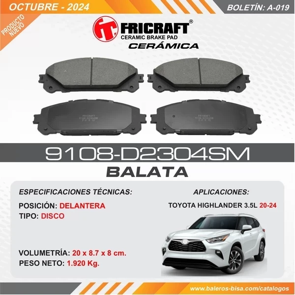 BALATAS-9108-D2304SM