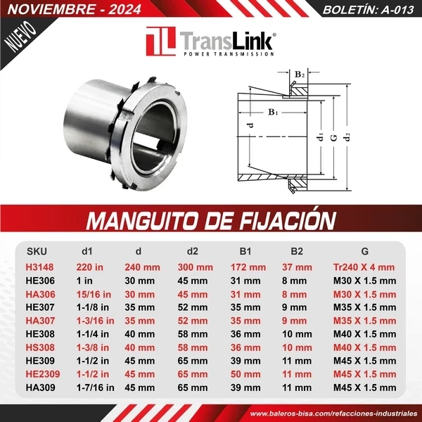 MANGUITO DE FIJACIÓN-H3148