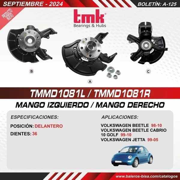 MANGO DE DIRECCIÓN-TMMD1081L/R