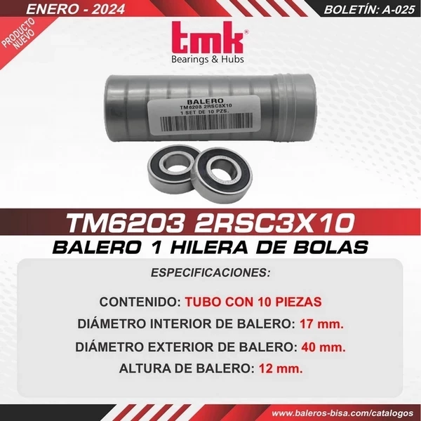 BALEROS-TM6203 2RSC3X10