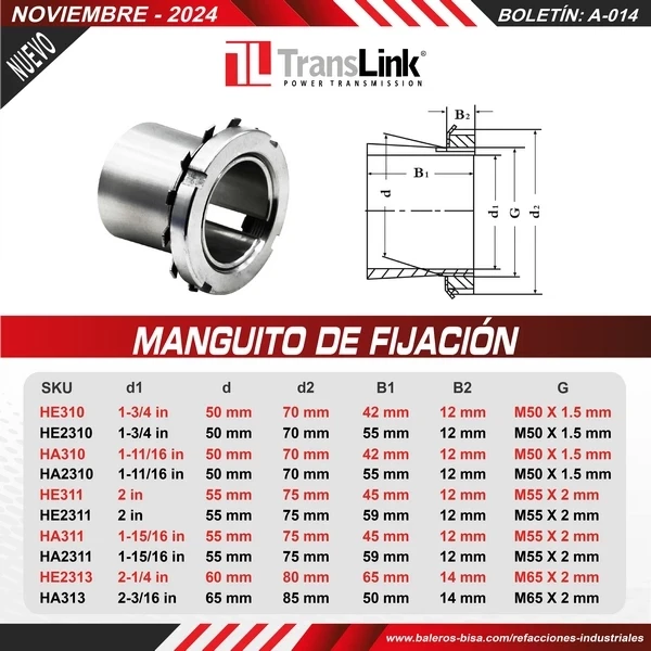 MANGUITO DE FIJACIÓN-HE310