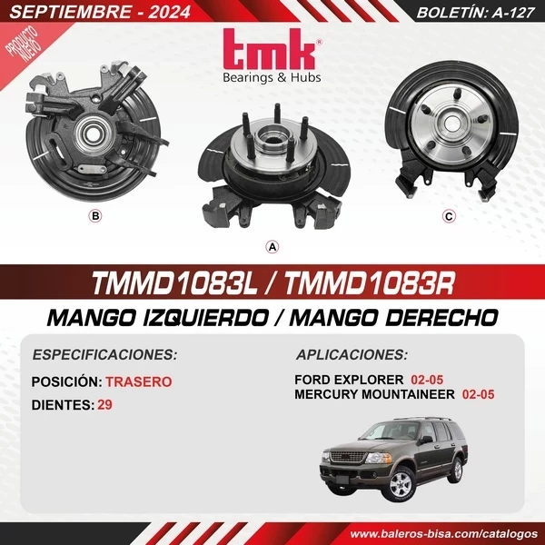 MANGO DE DIRECCIÓN-TMMD1083L/R